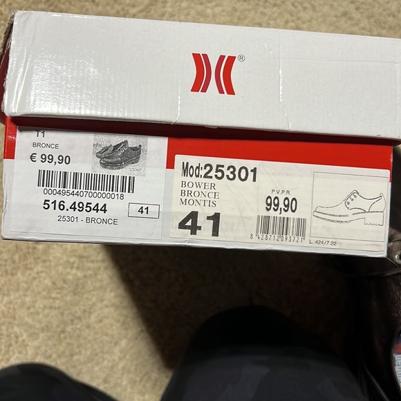 Women’s CALLAGHAN Brown leather shoes, size 41NWT - Picture 5 of 5